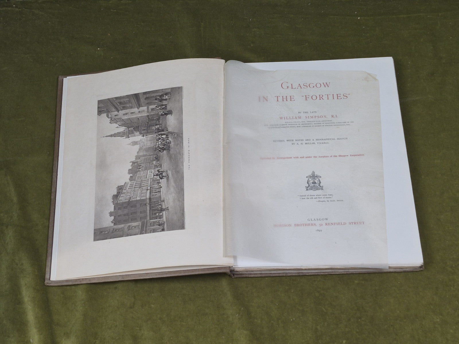 Glasgow in the Forties - William Simpson , Morison Brothers 1899 6