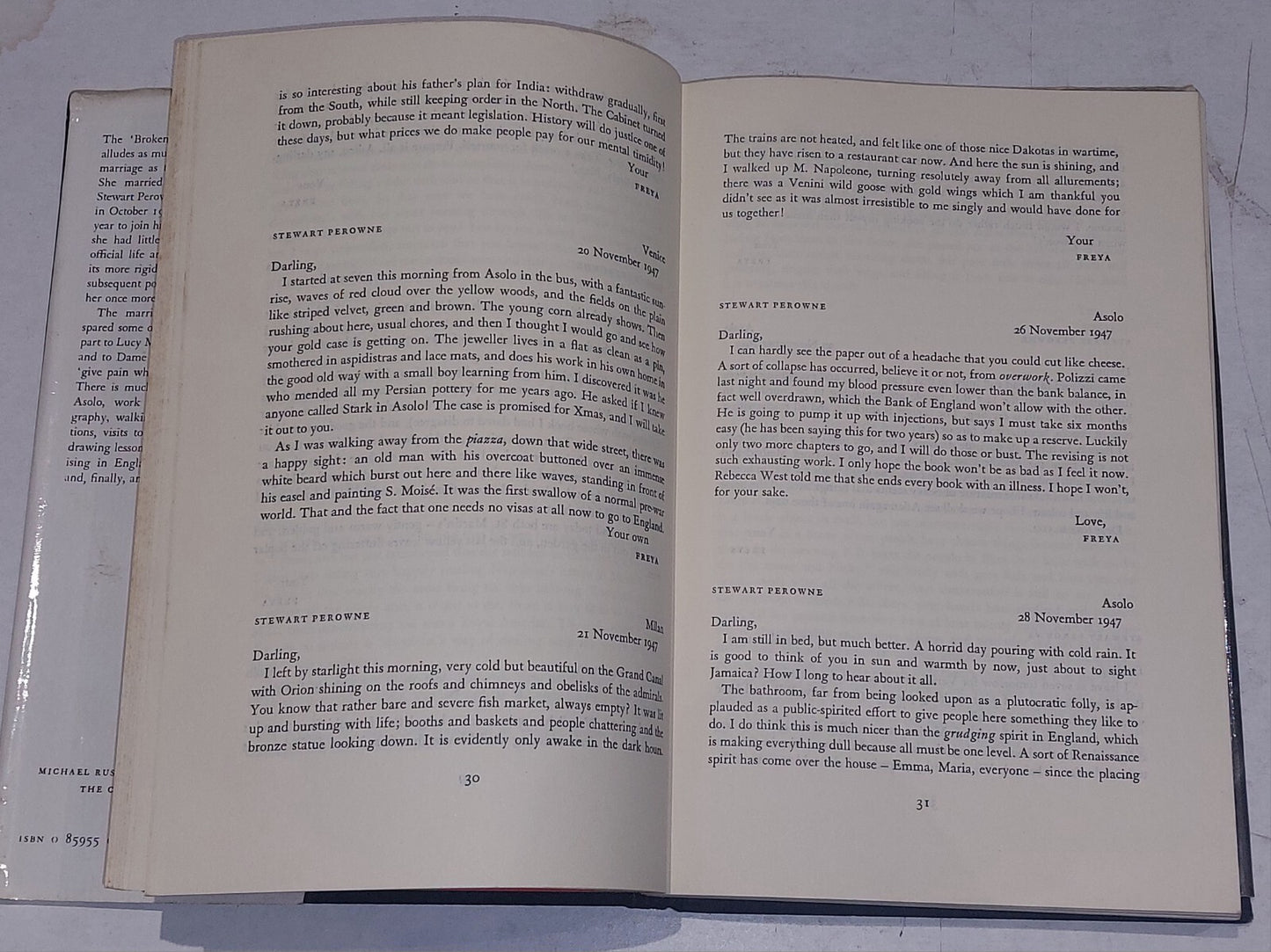 Freya Stark. Letters: The Broken Road, 194752 volume 6. Hardback. 1981.5