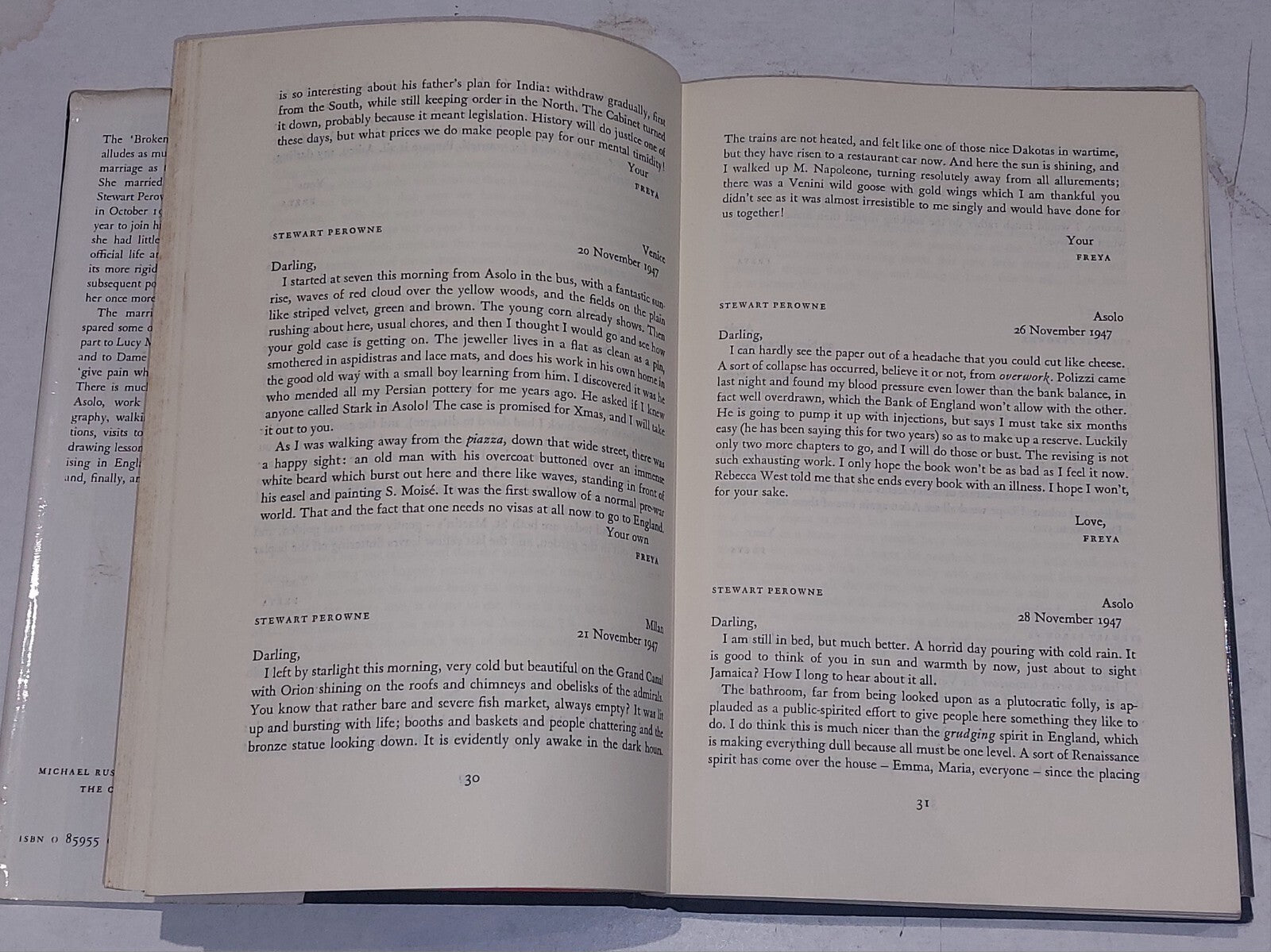 Freya Stark. Letters: The Broken Road, 194752 volume 6. Hardback. 1981.5