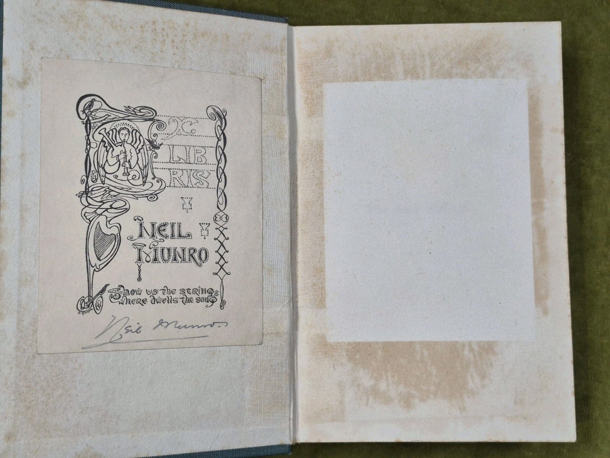 The Lost Pibroch - Neil Munro SIGNED Authors Ex-Libris - William Blackwood 19234