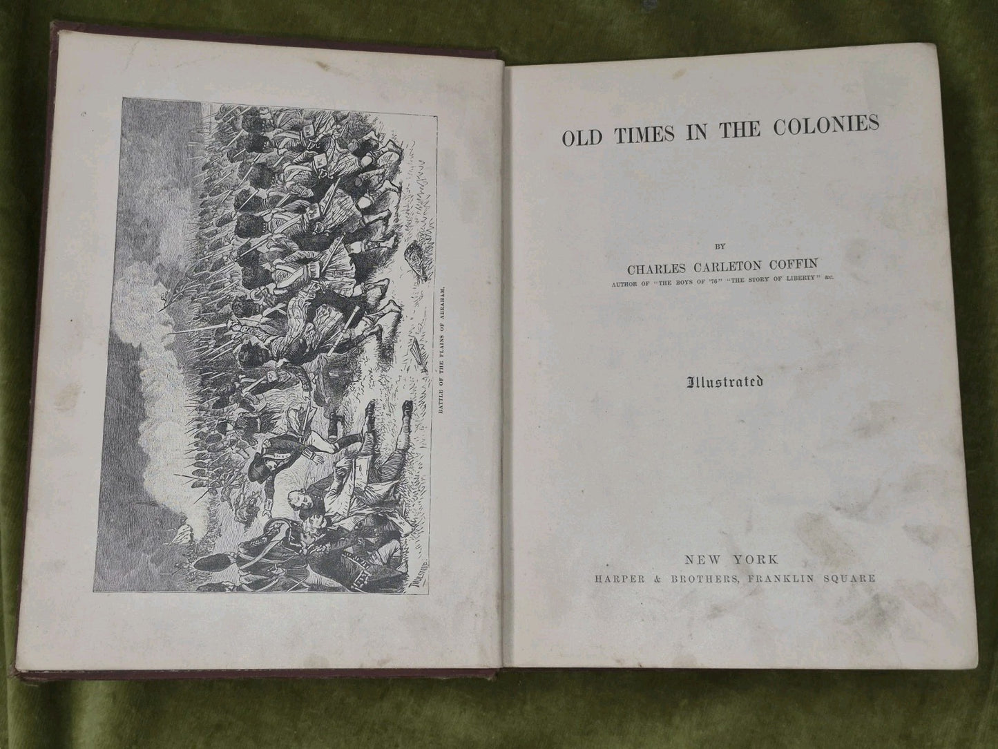 Old Times in the Colonies Charles Carleton Coffin 1880 New York First Edition4
