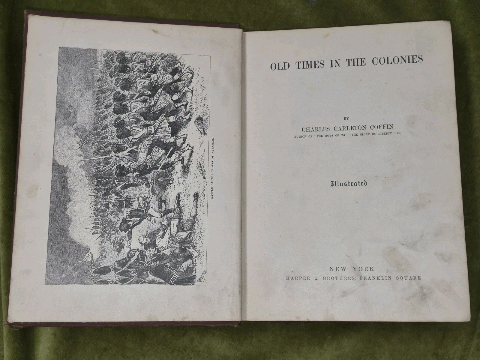 Old Times in the Colonies Charles Carleton Coffin 1880 New York First Edition4