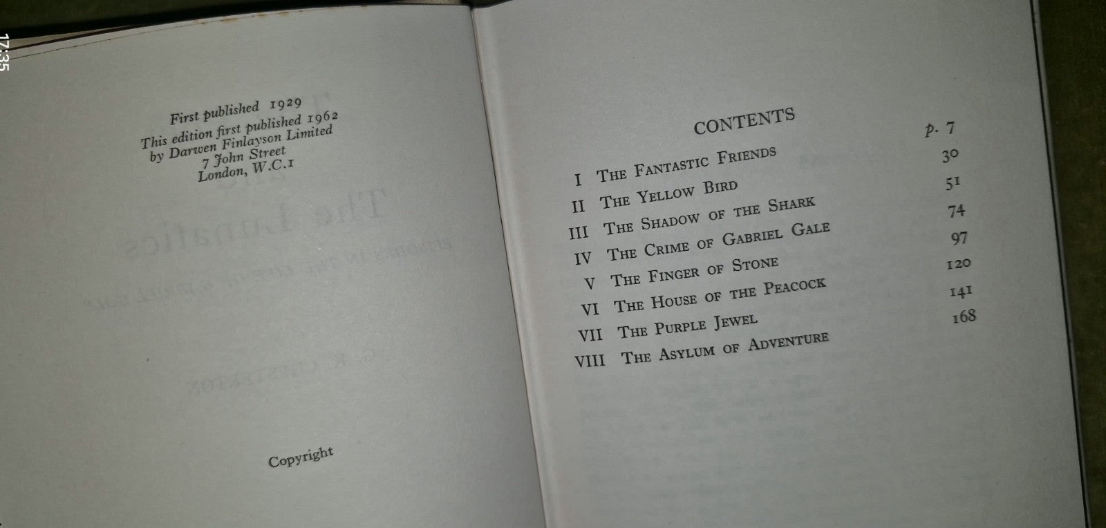 G K Chesterton - Reprint Series 1964 Darwen Finlayson - 11 Volumes HB / DJ 14