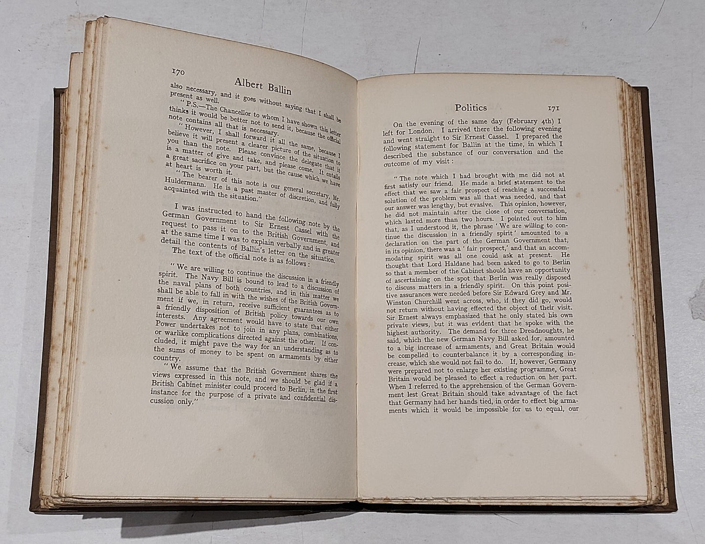 Albert Ballin (1922) By Bernhard Huldermann Hb Book  German Shipping Magnate4