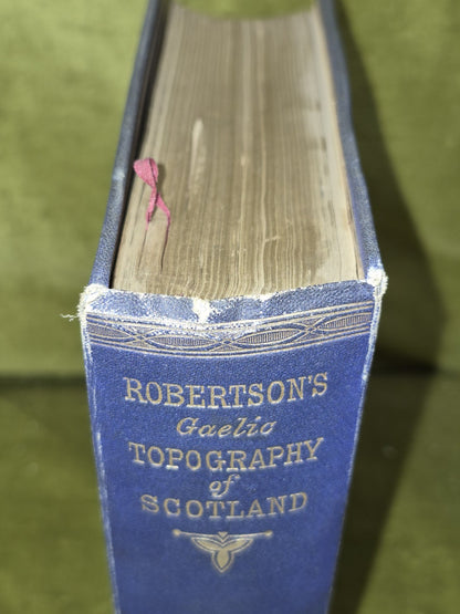 Gaelic Topography of Scotland Letter to Sir Stirling-Maxwell from Robertson 18693
