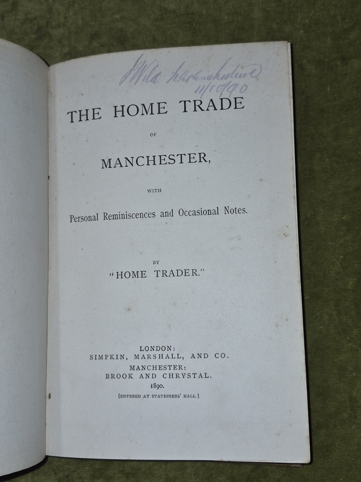 The Home Trade of Manchester 1890 by Home Trader Simpkin Marshall3