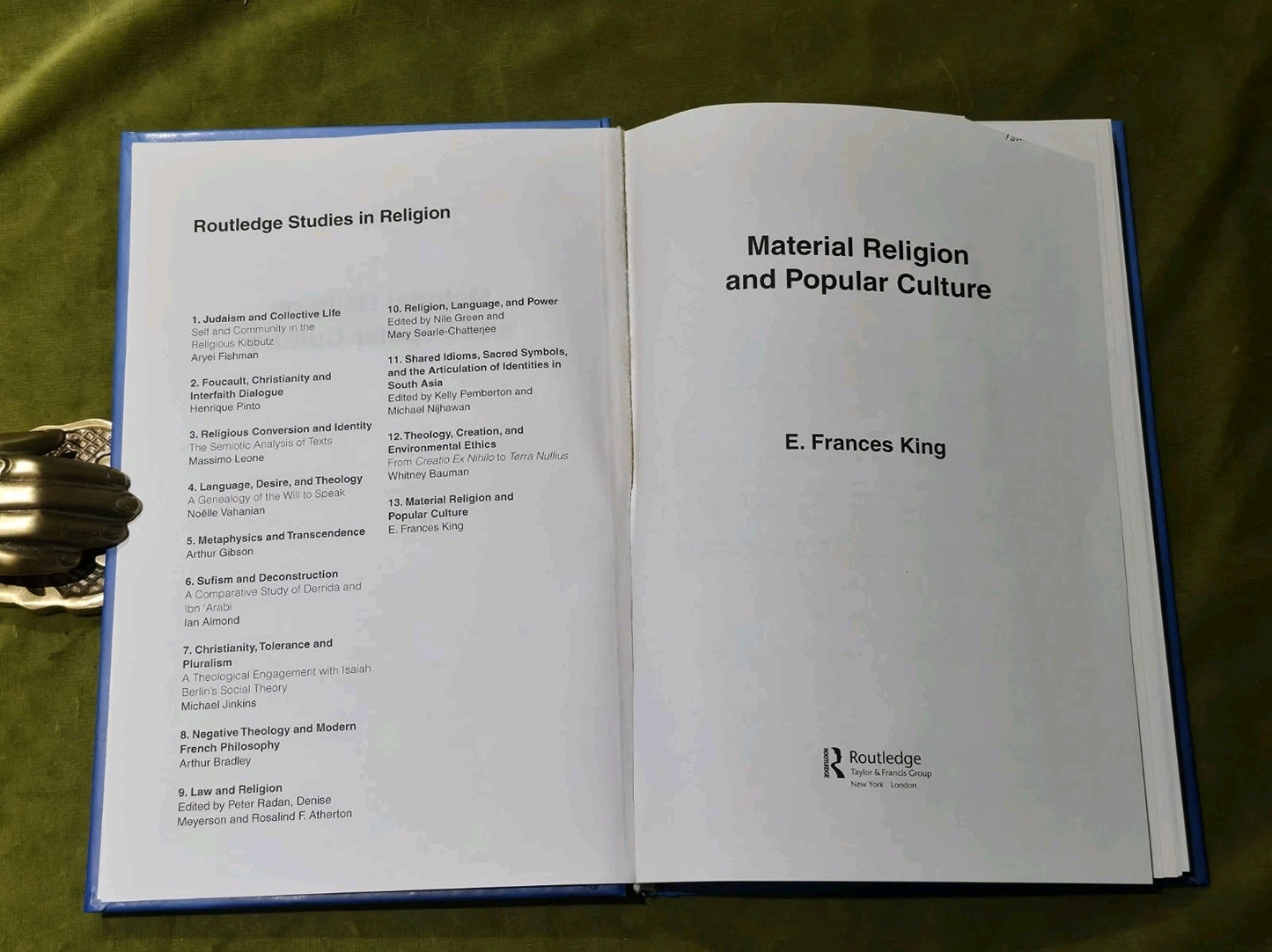 Material Religion and Popular Culture - E. Frances King Hardback3