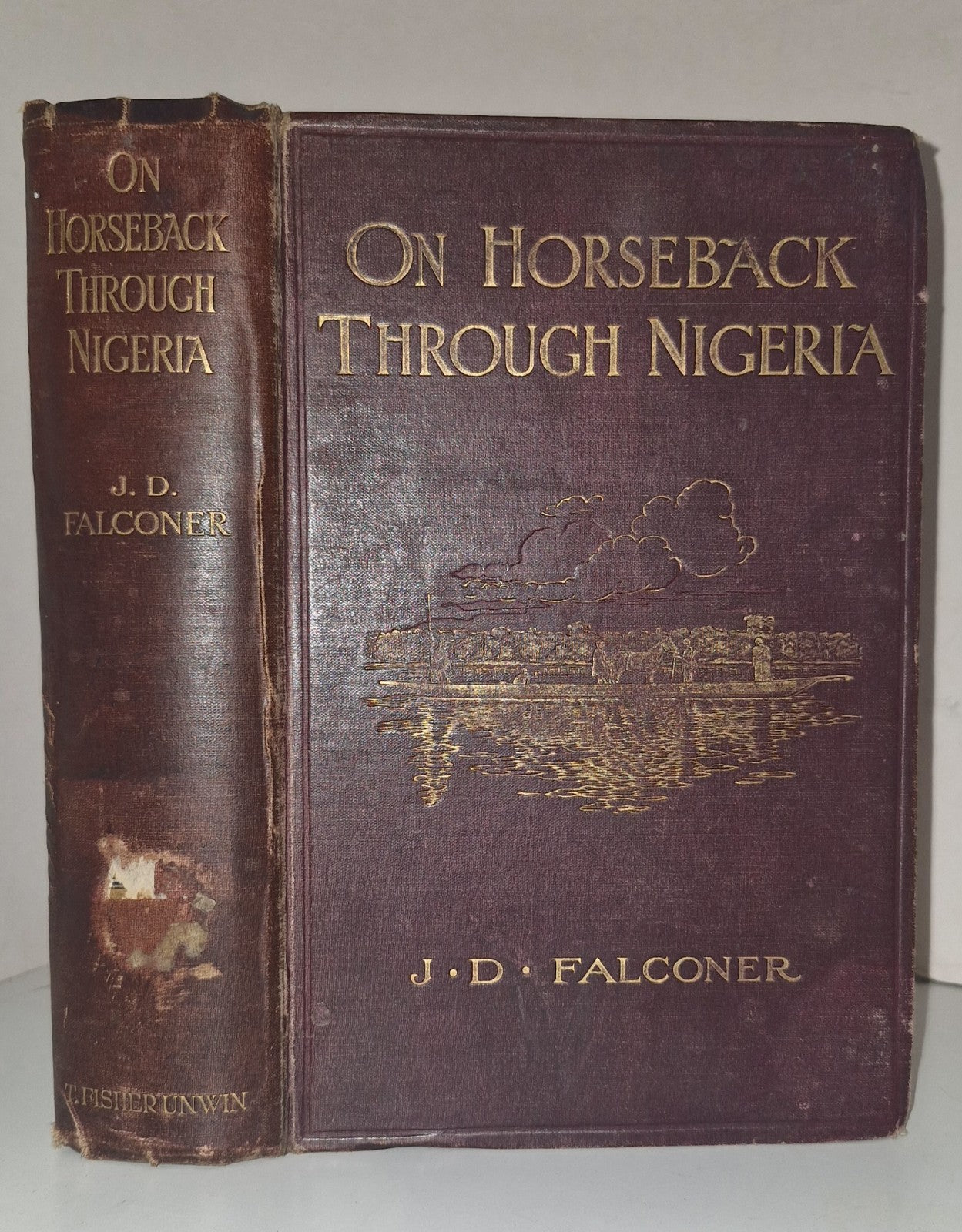 1911 On Horseback Through Nigeria  Folding Map 1st Edition Illustrated.0
