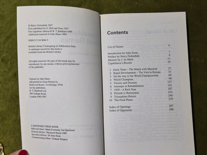 Capablanca's Best Games (100 total) by Harry Golombek (1947) Cuban Chess Master5