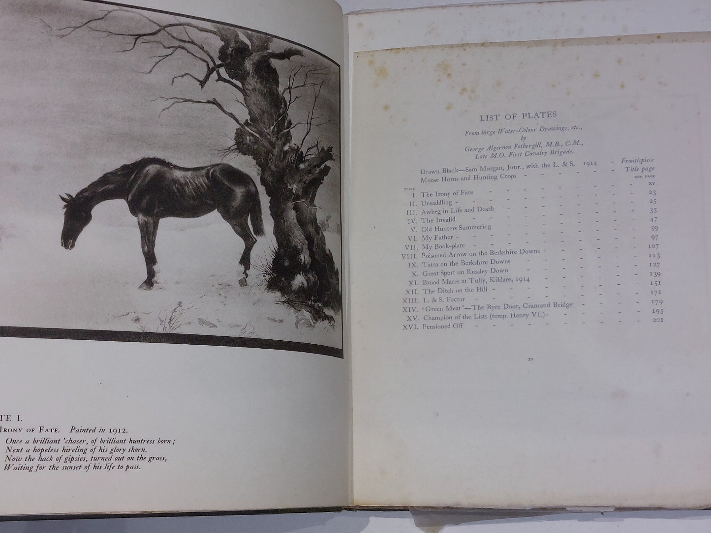 1926 Subscriber’s 1st Hunting Racing Coaching Boxing Ballads by Fothergill 2