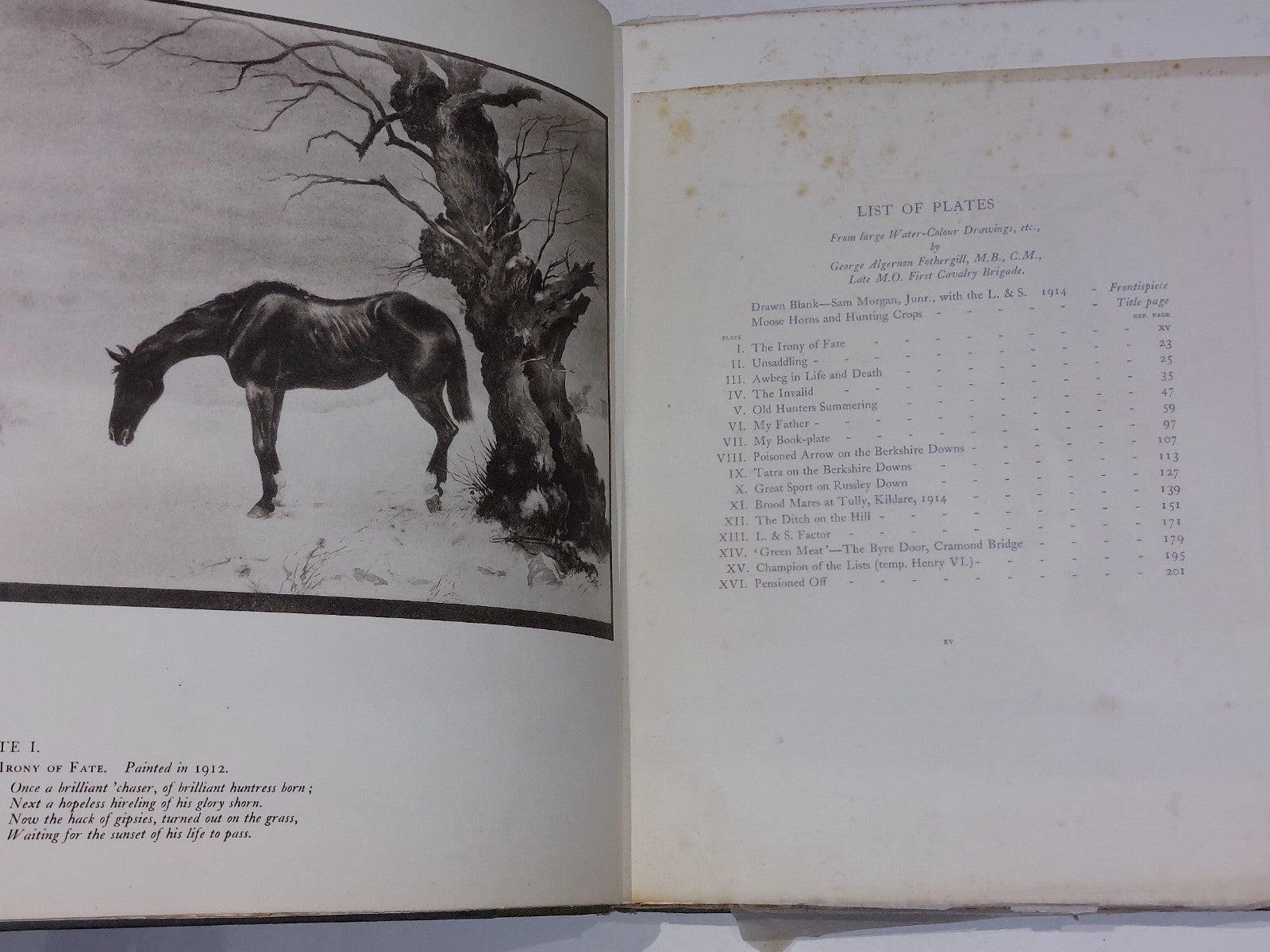 1926 Subscriber’s 1st Hunting Racing Coaching Boxing Ballads by Fothergill 2