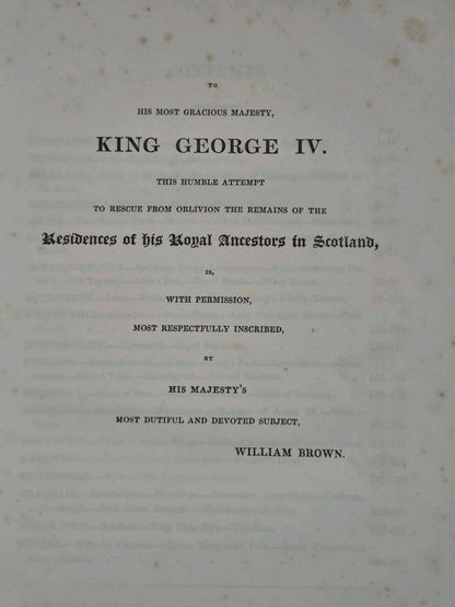 Select Views of the Royal Palaces of Scotland William Brown 1830 Engravings5