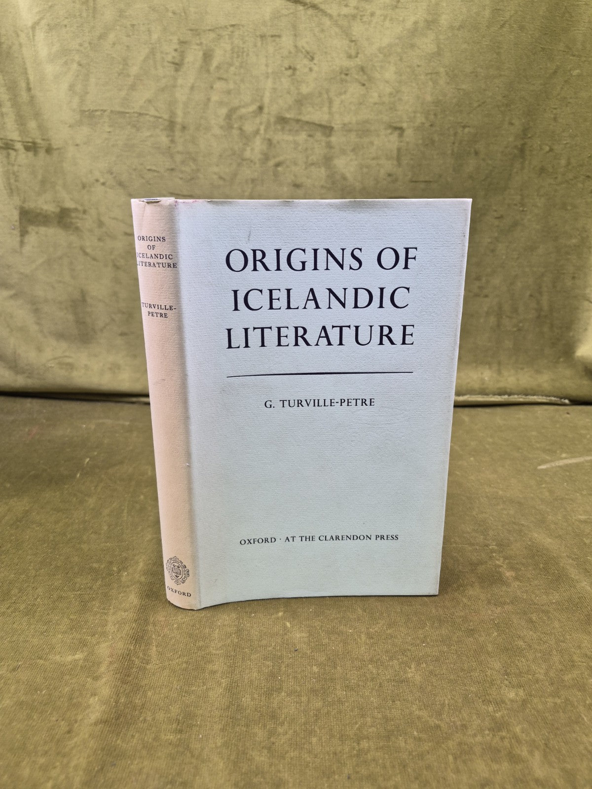 ORIGINS OF ICELANDIC LITERATURE By G Turville-Petre - 1975 Oxford HB DJ0