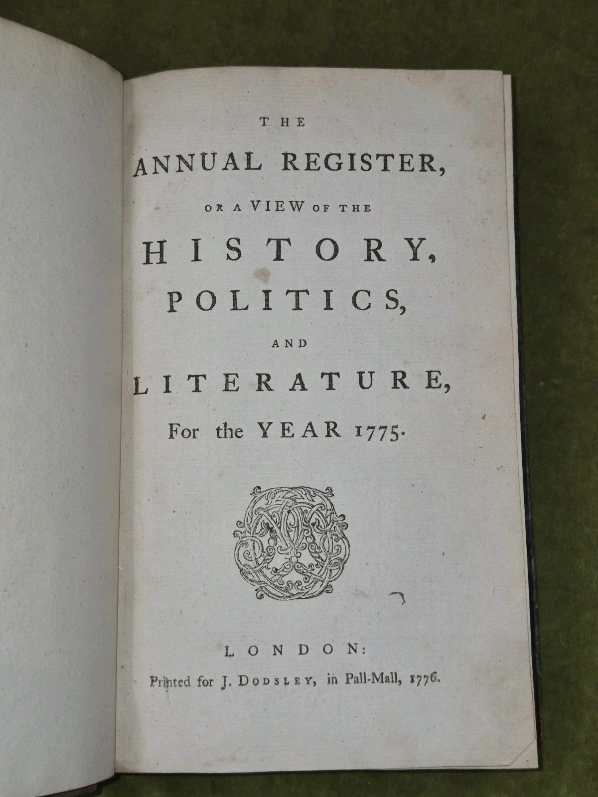 Annual Register 1776 Declaration of Independence America Revolution Set of 173