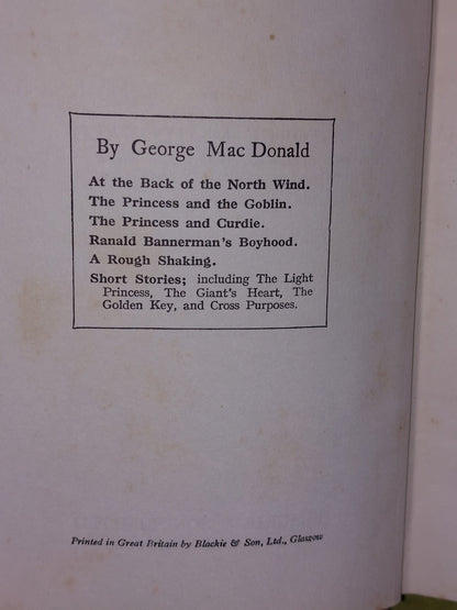AT THE BACK OF THE NORTH WIND George Macdonald (c. 1925)4