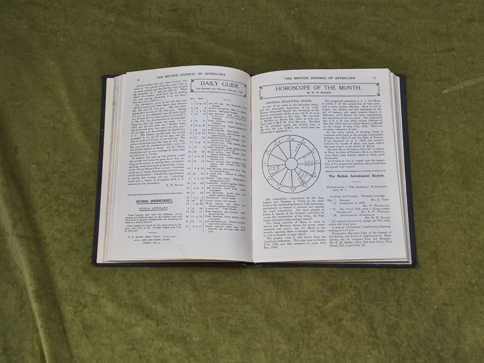 The British Journal of Astrology Vol XXII 1928-1929 - E. H. Bailey HB4