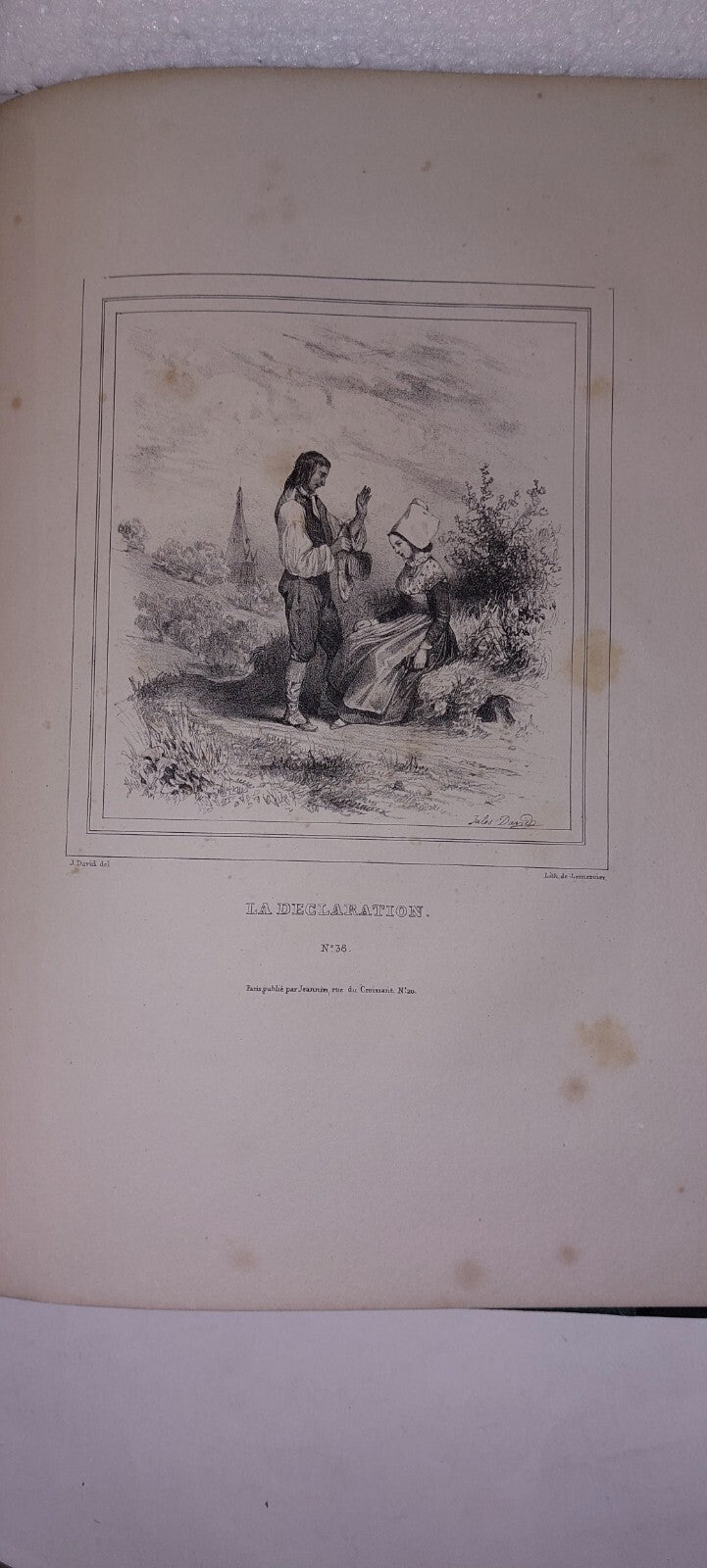 ALBUM DU MENESTREL Circs 1860 - 1880 Lithograph Plates 4