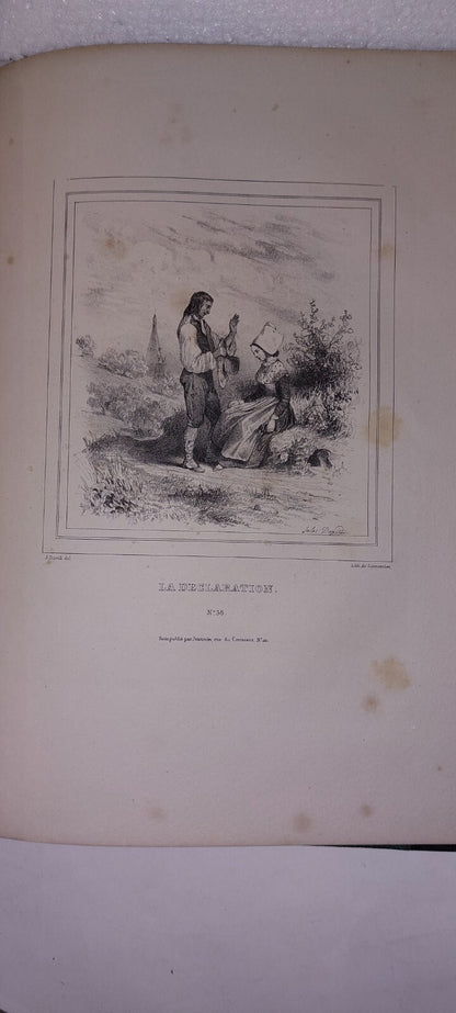 ALBUM DU MENESTREL Circs 1860 - 1880 Lithograph Plates 4