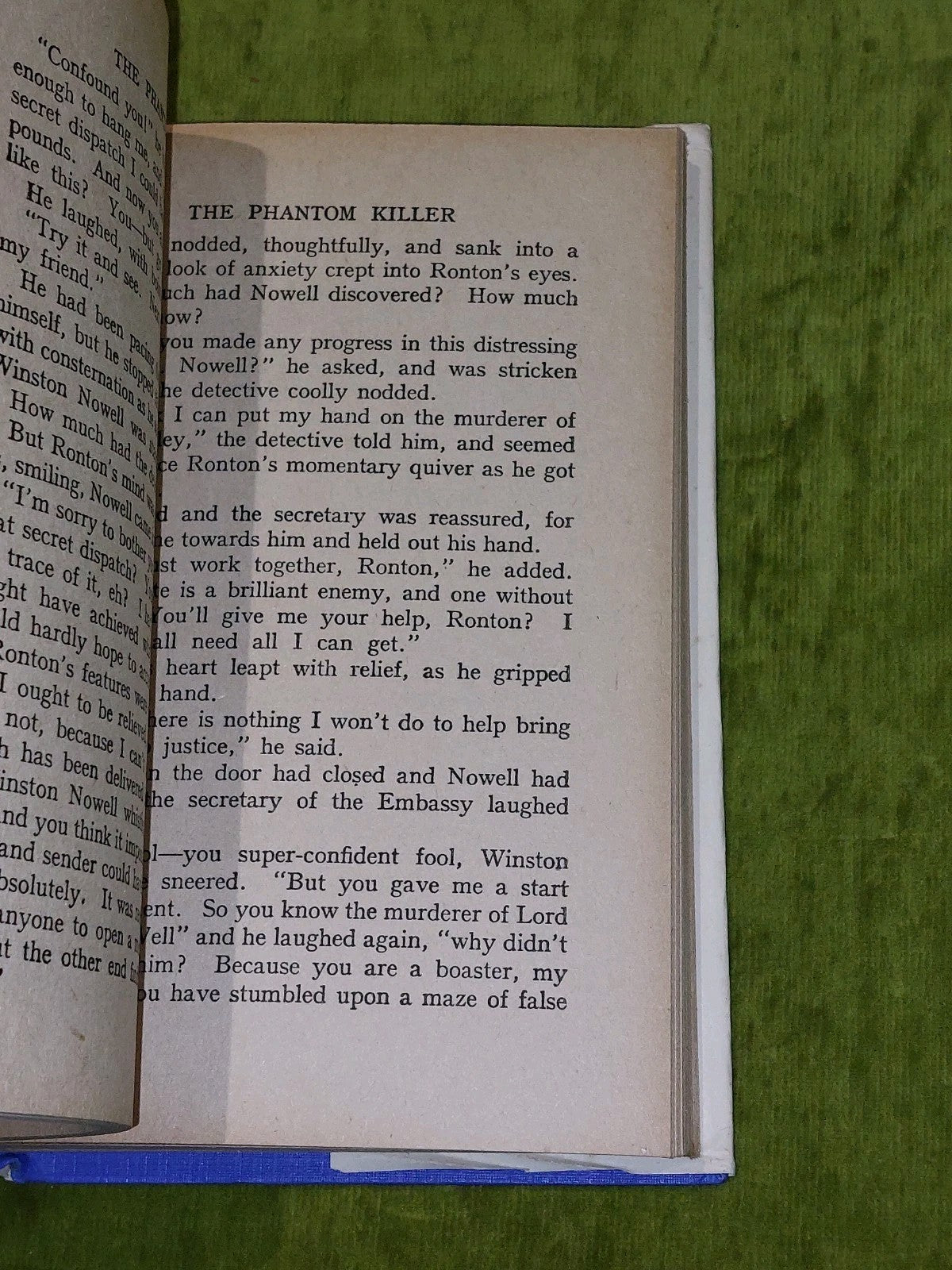 Phantom Killer by Henderson Taylor 1st Ed (1938) Modern Publishing Company HB DJ7