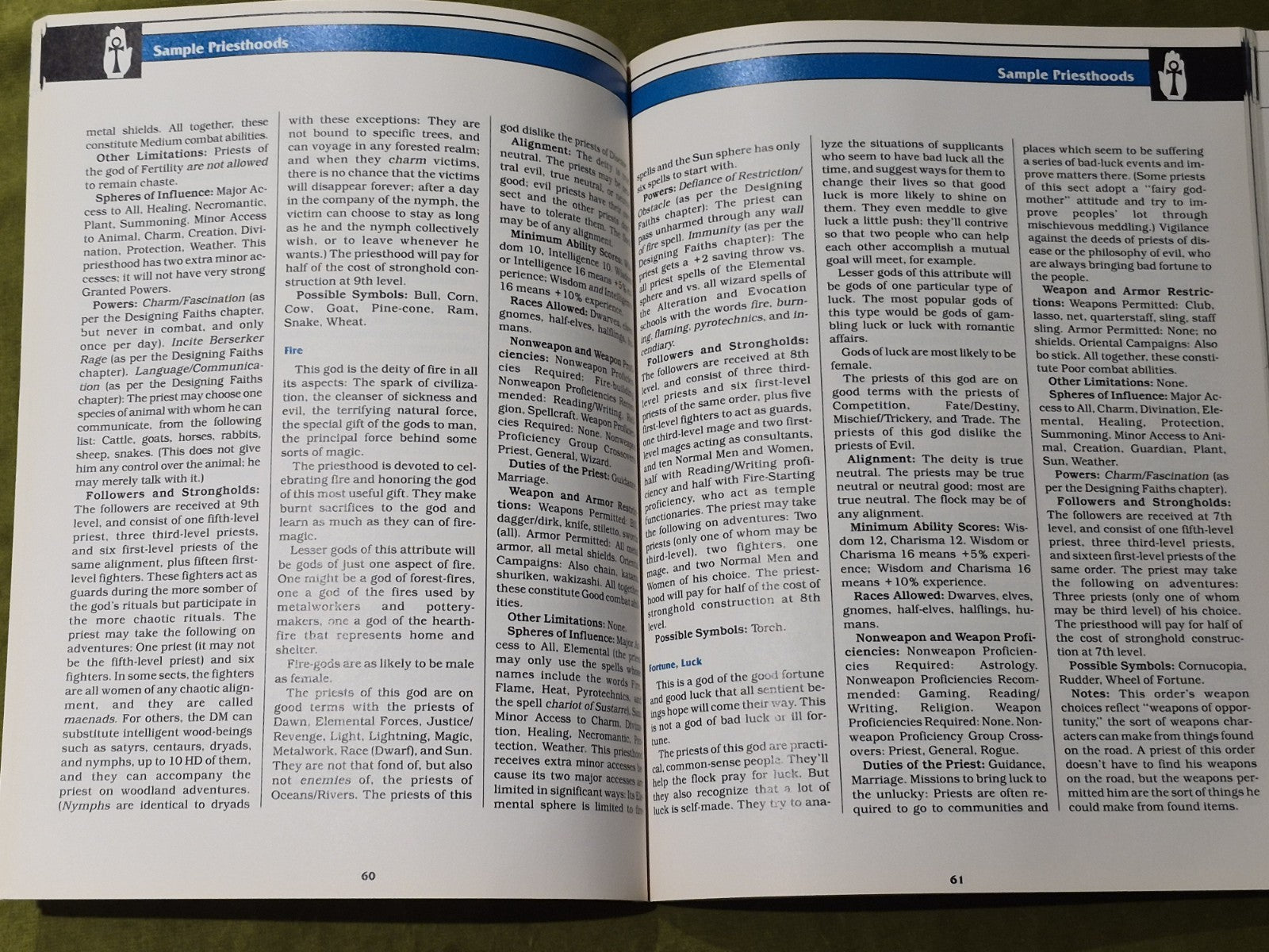 Advanced Dungeons & Dragons Complete Priest's Handbook TSR 21133