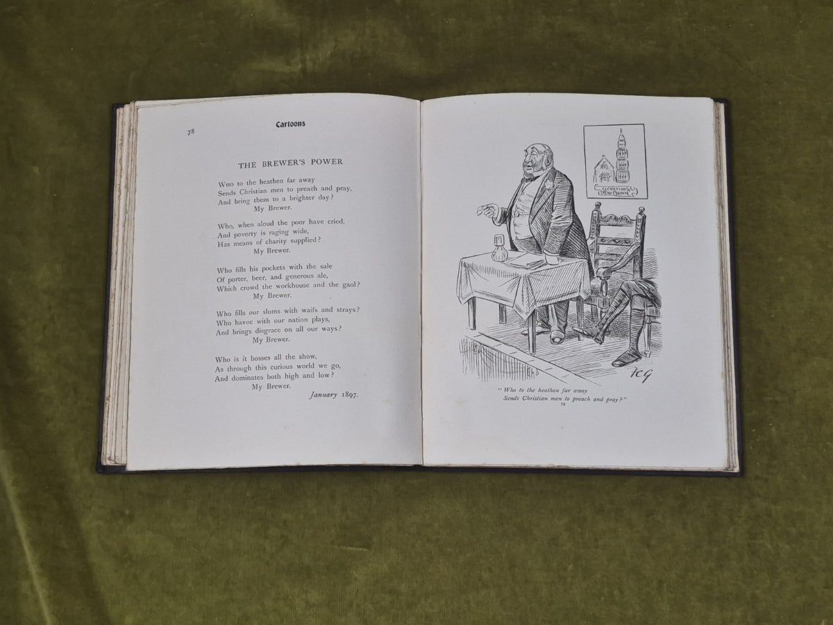 Cartoons in Rhyme & Line By Sir Wilfrid Lawson Bart & Carruthers Gould 1st 19057