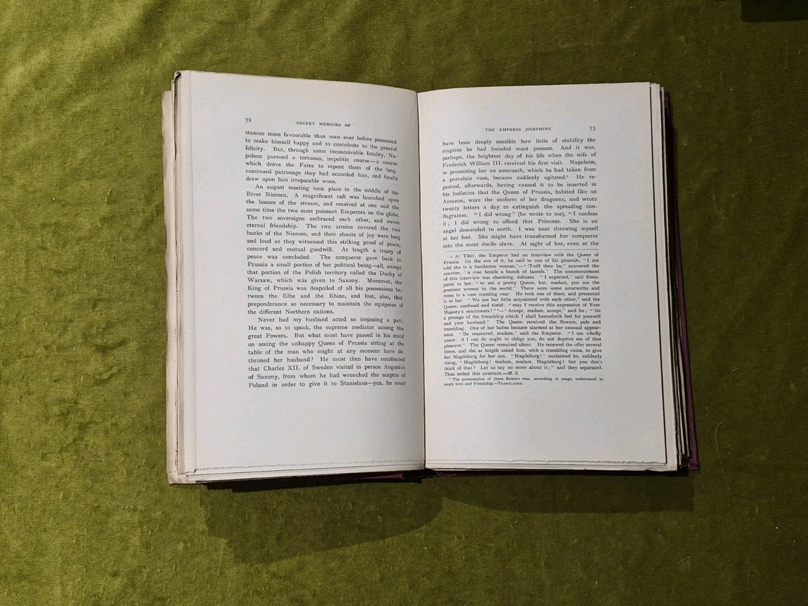 HISTORICAL AND SECRET MEMOIRS OF THE EMPRESS JOSEPHINE in 2 vols - 1895 HB6