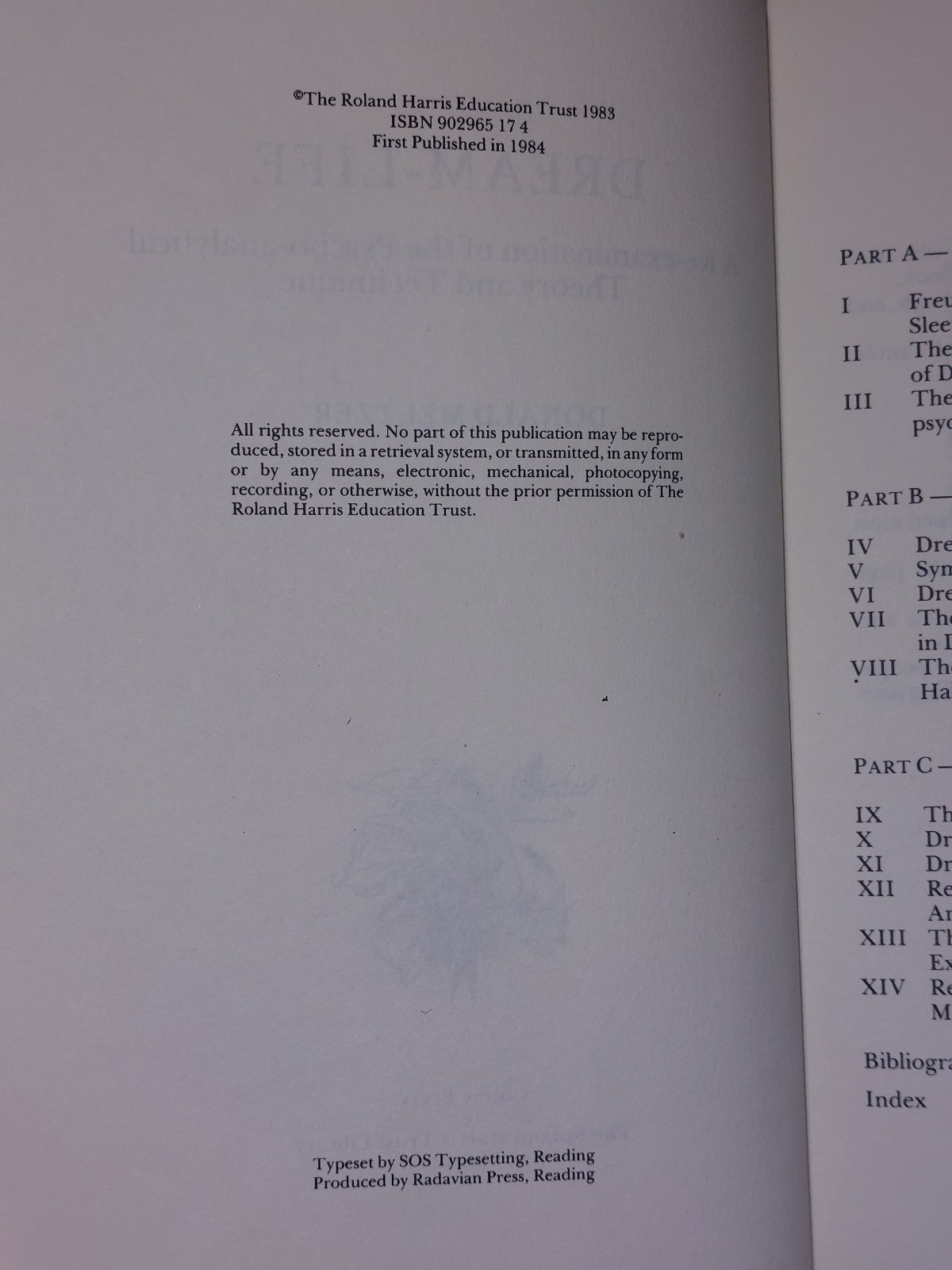 DreamLife: A ReExamination of the PsychoAnalytical Theory (1984) Meltzer4