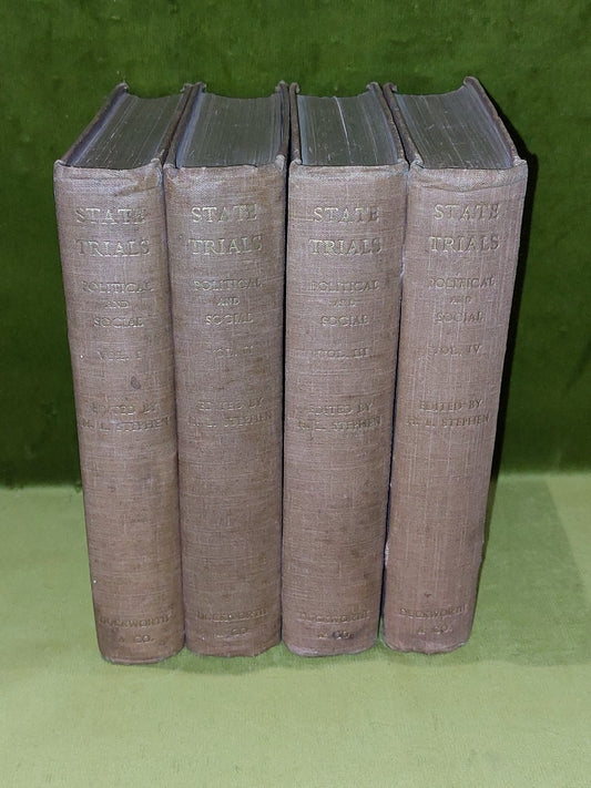 State Trials Political and Social. Four Volumes. Duckworth (1902)0