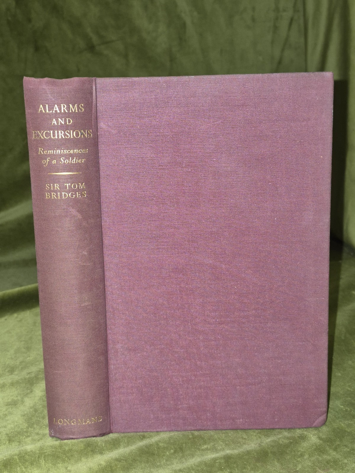 ALARMS & EXCURSIONS Reminiscences of a Soldier. BRIDGES, 1938. Boer War, WW10