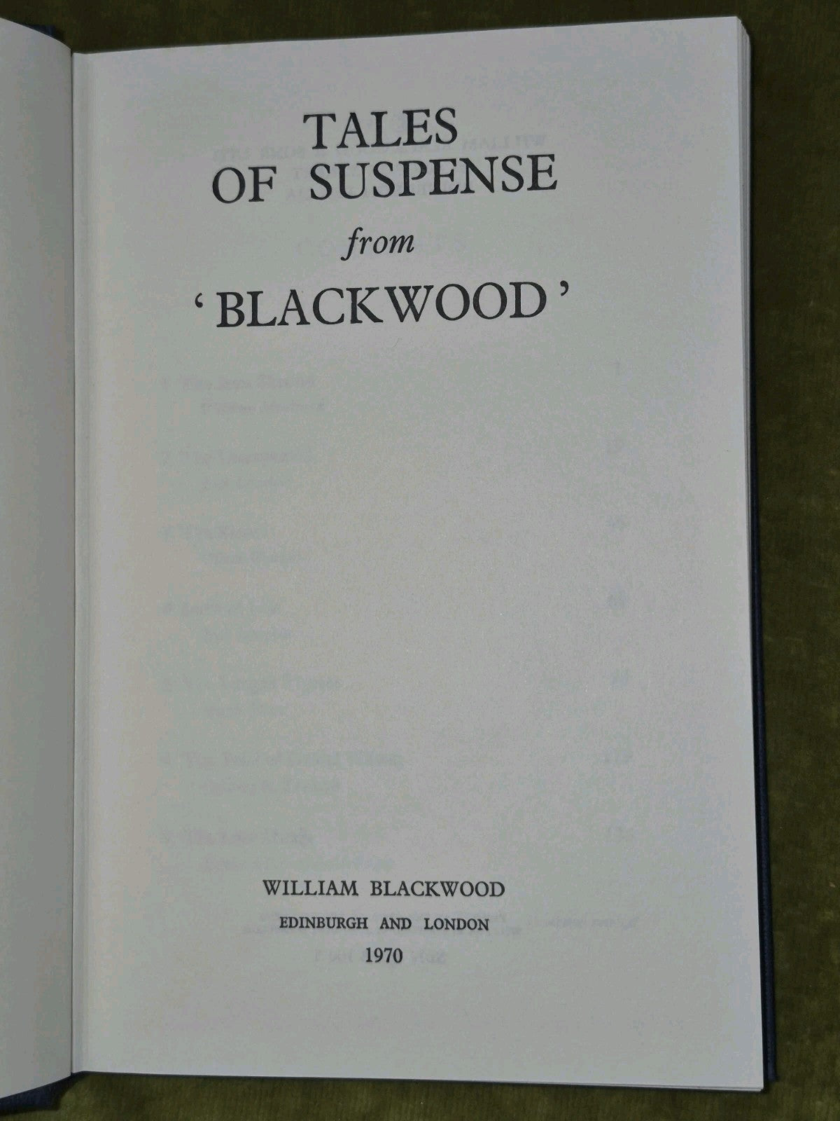 Blackwood Tales Set Scottish Sea Navy Ghost Suspense Traveller's Treasure 197011