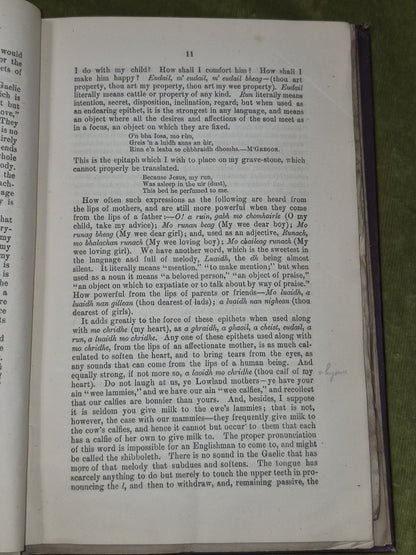 Address to Highlanders Gaelic Cetic Welsh Linguistics Archibals Fraquharson Scot6