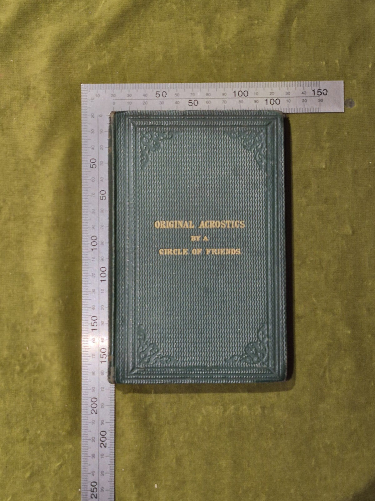 Original Acrostics By A Circle Of Friends - Bell & Daldy 1864 1st Ed VGC3