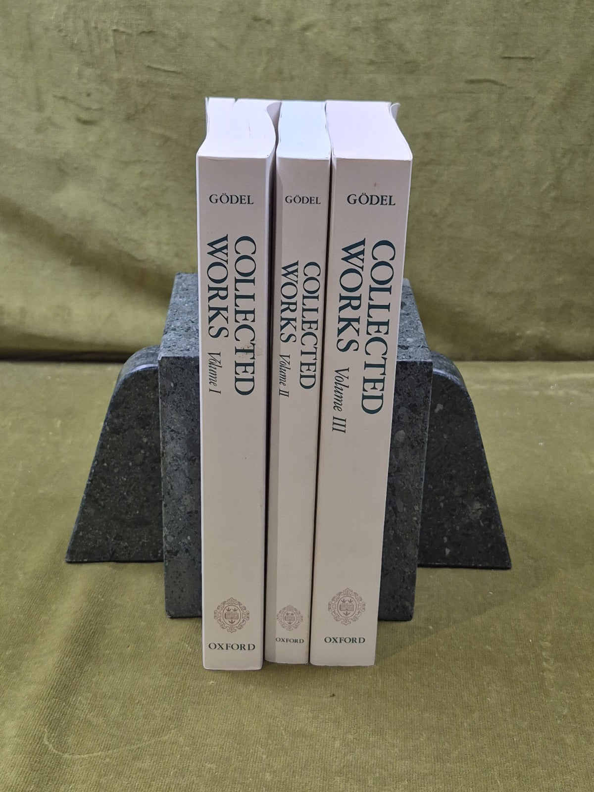 Kurt Godel Collected Works Vols 1-3 - Solomon Feferman Oxford 2001 Paperbacks2