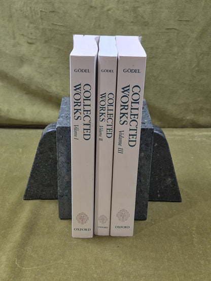 Kurt Godel Collected Works Vols 1-3 - Solomon Feferman Oxford 2001 Paperbacks2