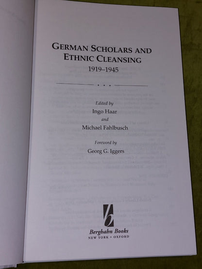 Michael Fahlbus German Scholars and Ethnic Cleansing (Hardback) (2006)2