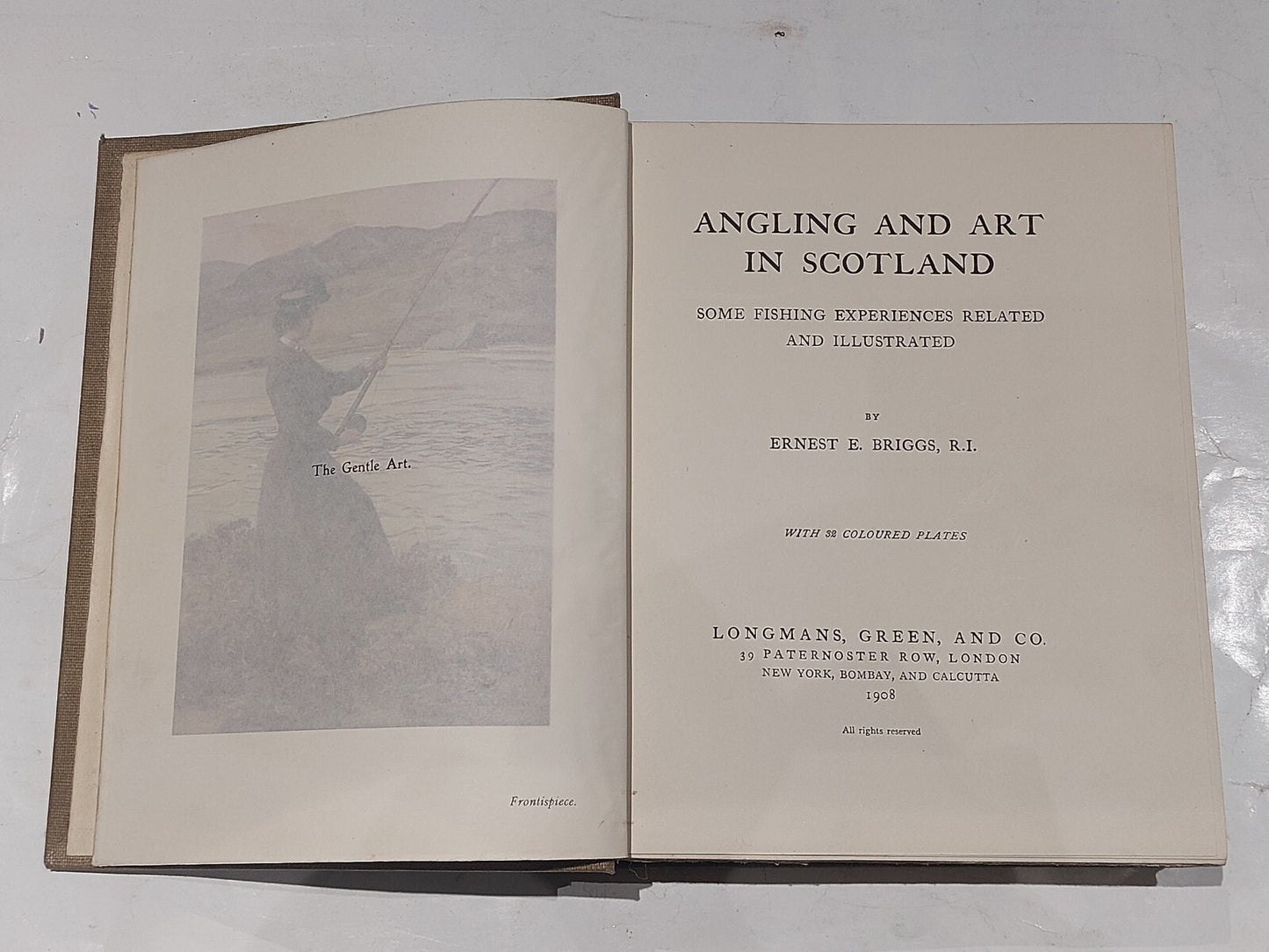 Angling And Art In Scotland By Ernest Briggs (1908) 1st Edition Hb Book3