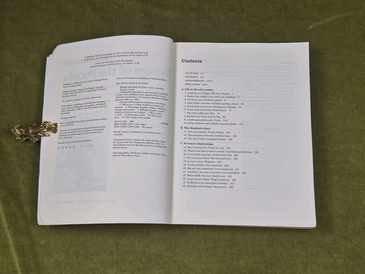 Sam Henry's Songs of the People  - University of Georgia 1990 PB4