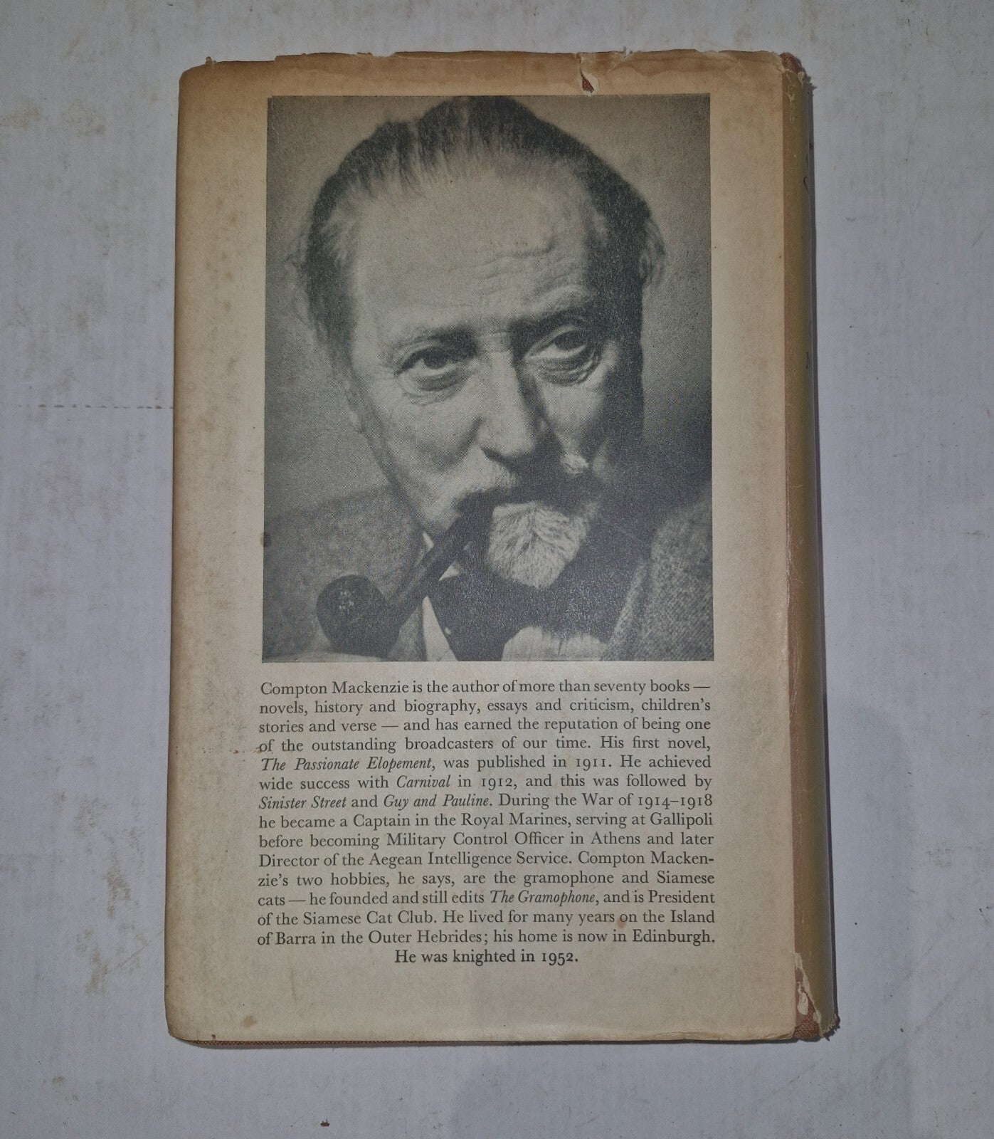 Sublime Tobacco by Compton MacKenzie 1957 With Dustjacket. Chatto & Windus1