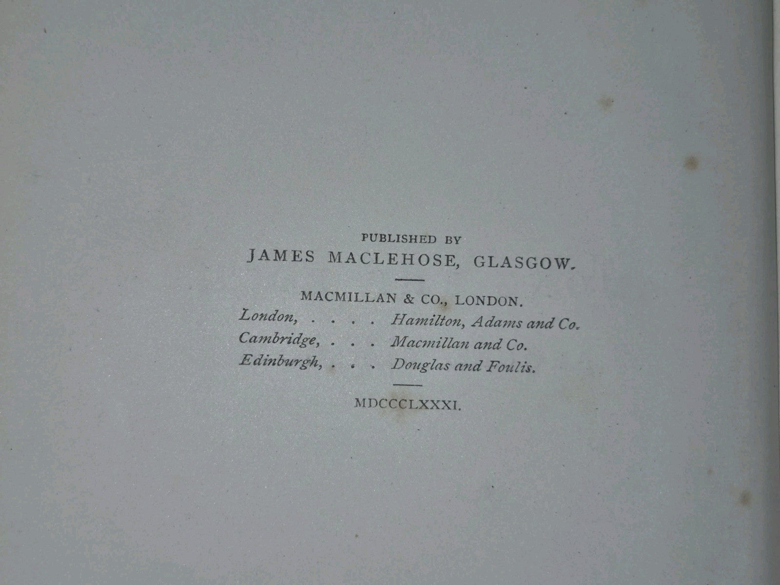 Among the Rocks Around Glasgow Dugald Bell Glasgow James Maclehose 1st Edition 6