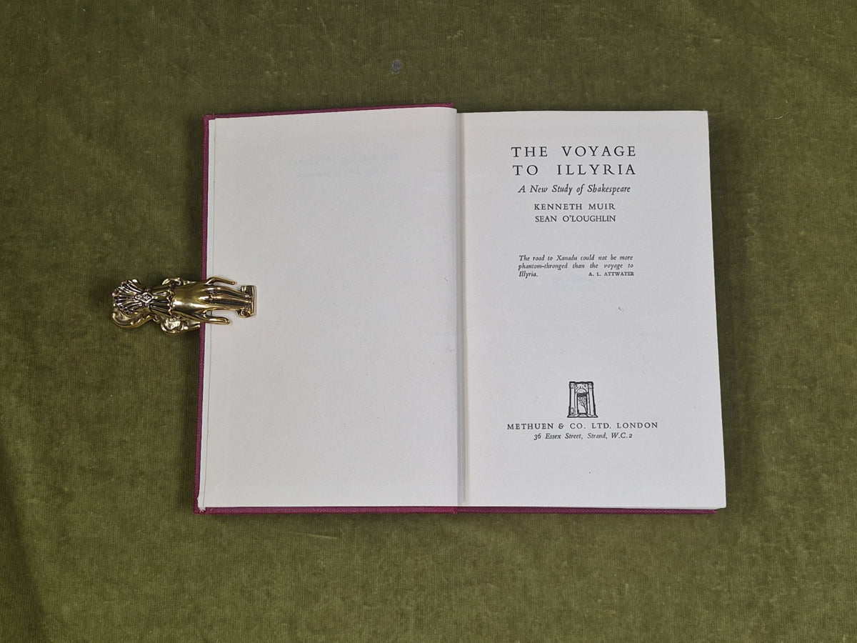 THE VOYAGE TO ILLYRIA A NEW STUDY OF SHAKESPEARE K Muir S O'Loughlin 19373