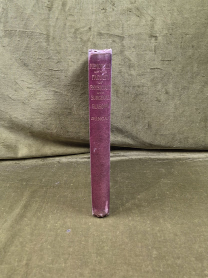 Memorials of the Faculty of Physicians & Surgeons of Glasgow 1599-1850 - Duncan2