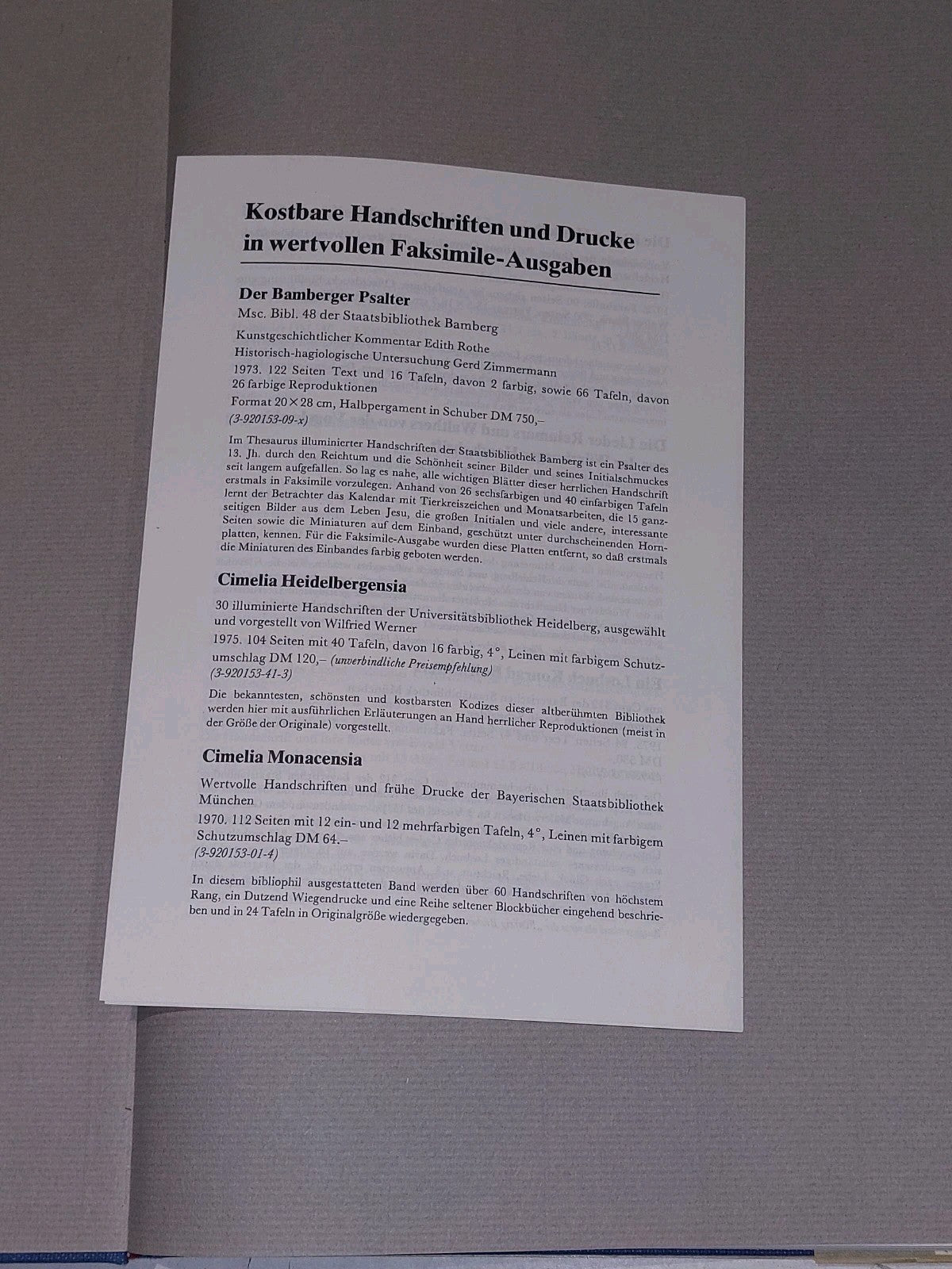 Cimelia Heidelbergensia: 30 illuminierte Handschriften der Universitätsbiblioth 2