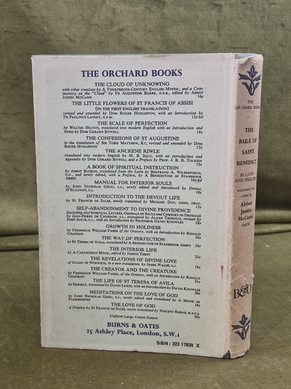 Rule of Saint Benedict Latin English Abbot Justin McCann Burns & Oates 19691
