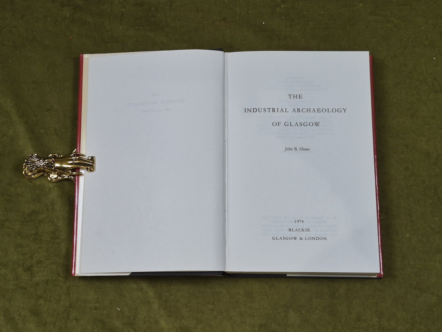 Industrial Archaeology of Glasgow by John R. Hume , Blackie 1974 1st HB DJ4