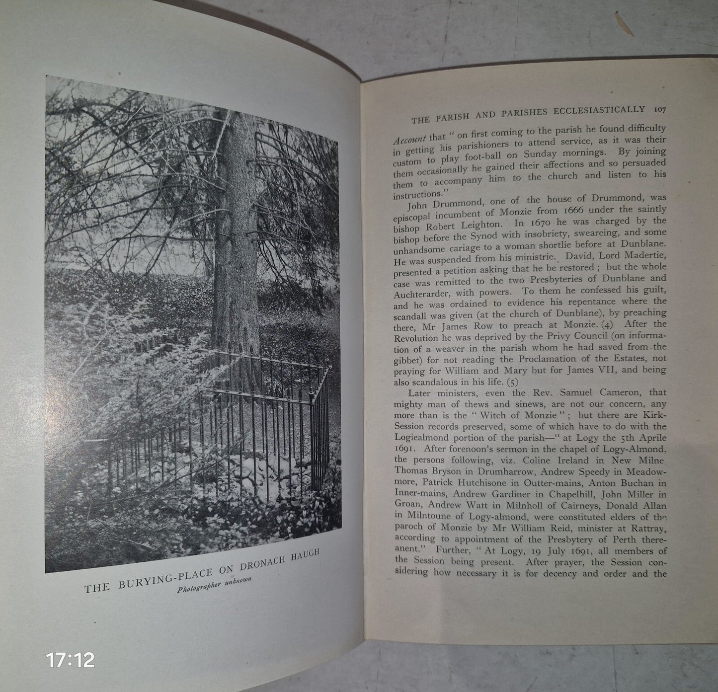 Logiealmond The Place And Its People By David M. Forrester. 1944 1st Edition.9