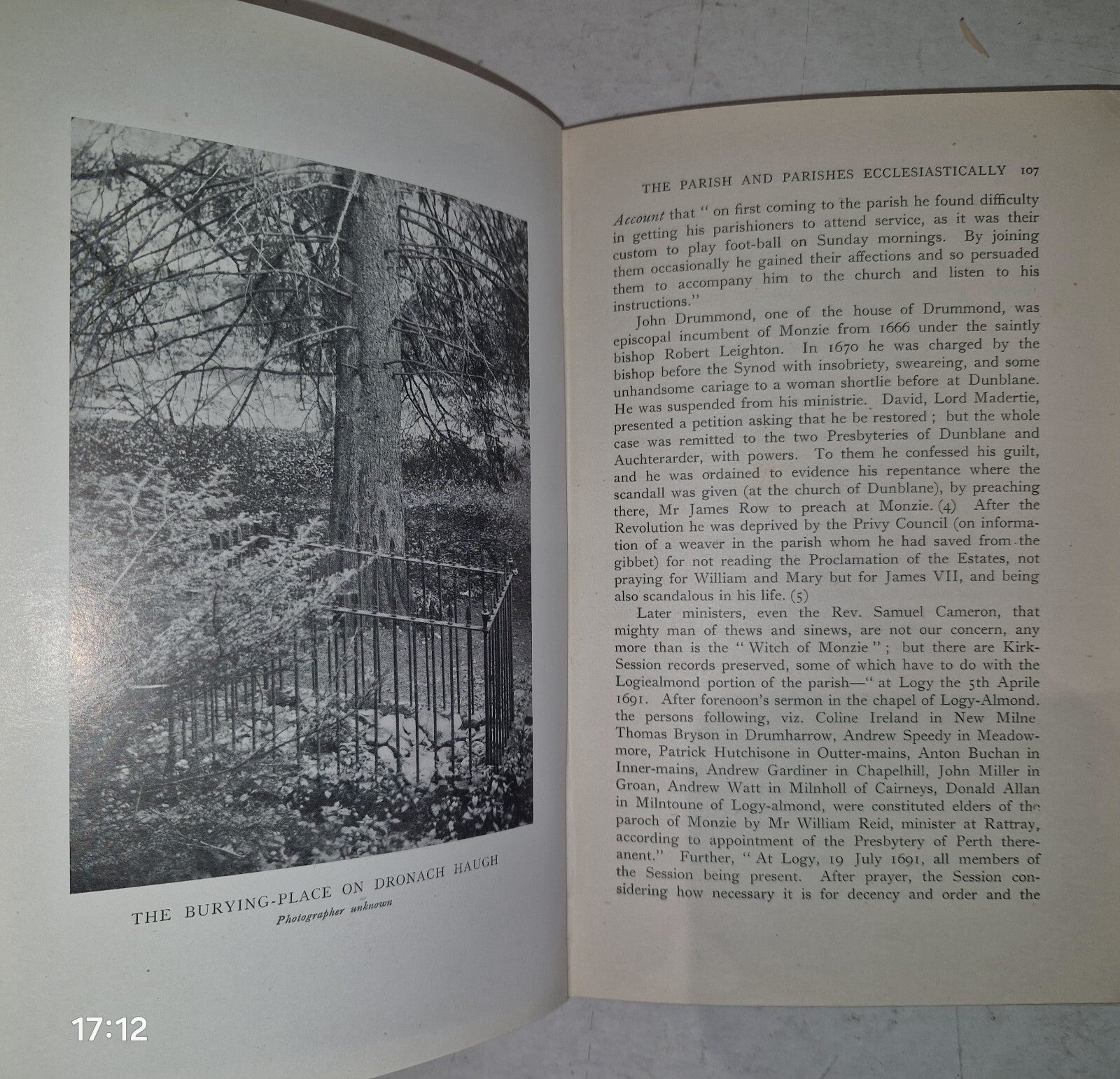 Logiealmond The Place And Its People By David M. Forrester. 1944 1st Edition.9