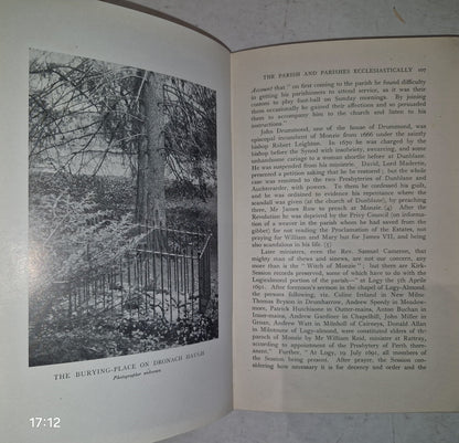 Logiealmond The Place And Its People By David M. Forrester. 1944 1st Edition.9