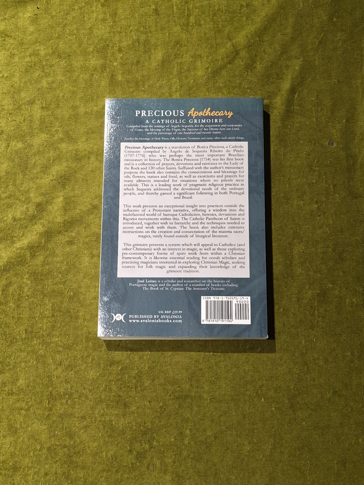 Precious Apothecary: A Catholic Grimoire - Jose Leitao Avalonia 20201