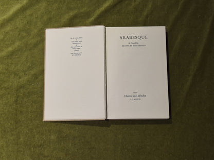 Arabesque By Geoffrey Household SIGNED, Chatto & Windus 1st HB 19484