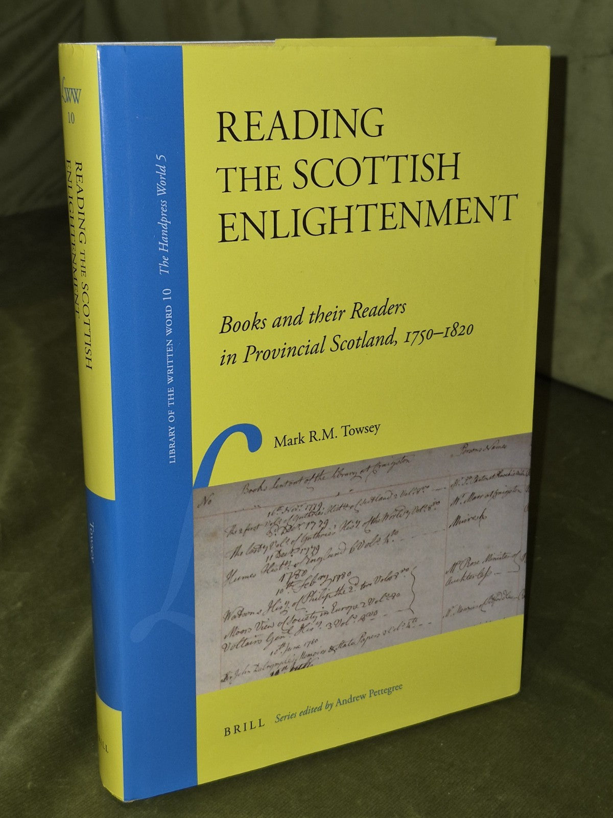Readign the Scottish Enlightenment (2010) Mark Towsey Hardcover0
